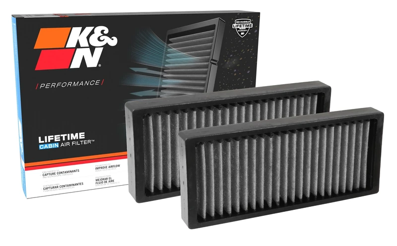 K&N Cabin Air Filter (2 pieces) compatible with Infinity, Nissan (VF1002)