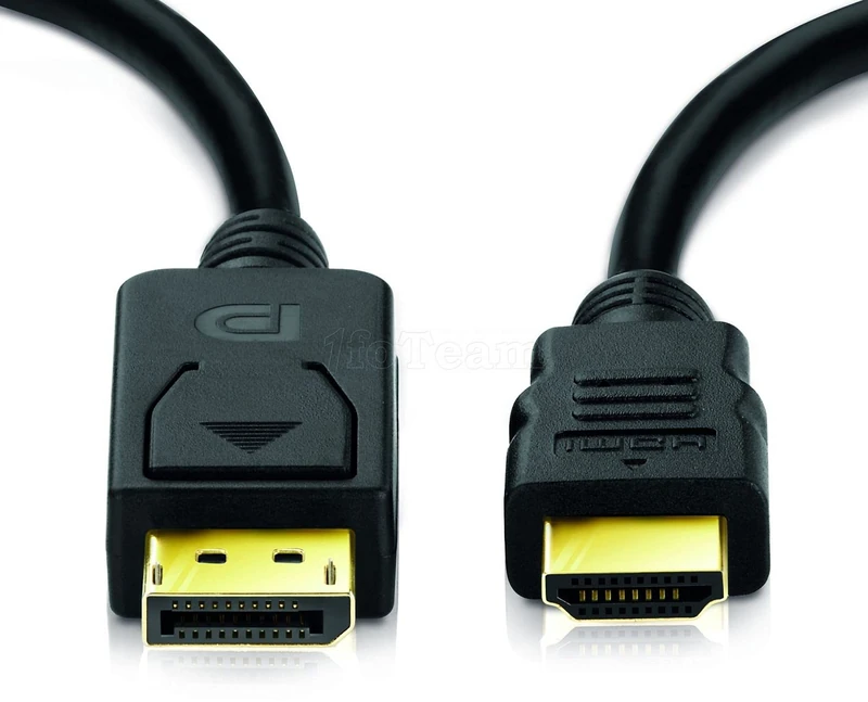 MCL DisplayPort/HDMI 5 m DisplayPort HDMI Black – Video Cable Adapters (5 m, DisplayPort, HDMI, MALE, Male, Black) - Image 1