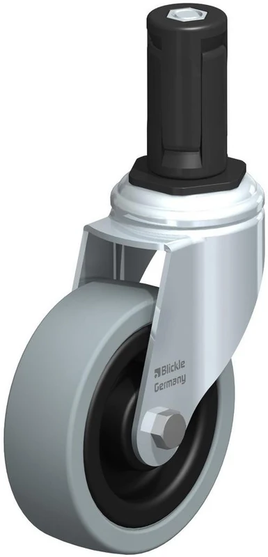 Blickle LKRA-VPA 101K-11-ER14 Swivel Caster, 3.94" Wheel Diameter, 242 lb. Load Capacity