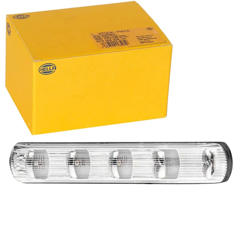 HELLA 2BM 011 788-061 Auxiliary Indicator - LED - 24V - mounting/Glued - Lens Colour: Crystal clear - LED colour: Yellow - Cable: 500mm - Plug: open cable ends - Lateral Mounting - Quantity: 1