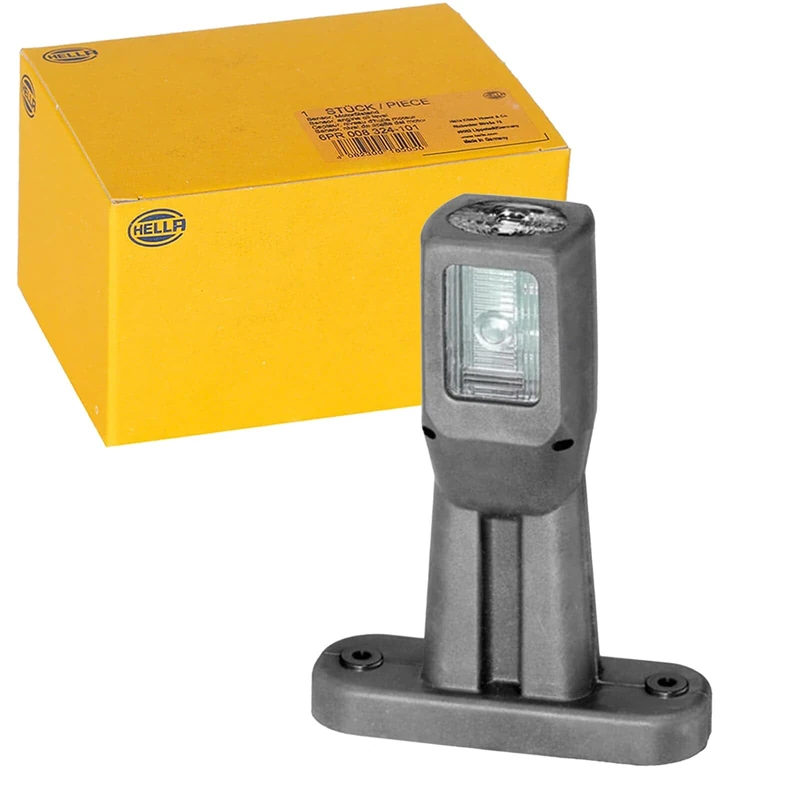 HELLA 2XS 011 768-031 Marker Light - LED - 12/24V - Cable: 2000mm - Plug: AMP - 2-pin connector - left/right/Lateral Mounting