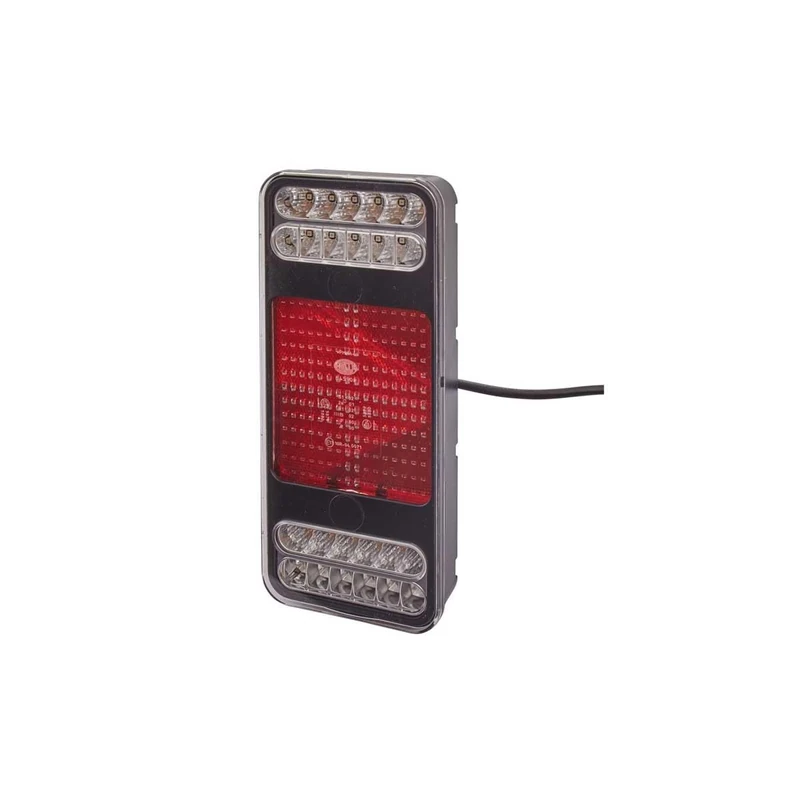 HELLA 2VP 345 900-131 Rearlight - Coluna - LED - 24V - mounting/Bolted - Lens Colour: Crystal clear - LED colour: Yellow/White/Red - Cable: 500mm - Plug: Blade Terminal Sleeve - left - Quantity: 1