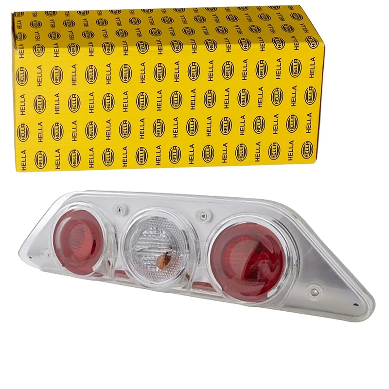 HELLA 2VP 343 520-061 Rearlight - Caraluna Modular - Bulb - 12V - mounting/Bolted - Lens Colour: Red/Crystal clear - Plug: Blade Terminal - right - Quantity: 1
