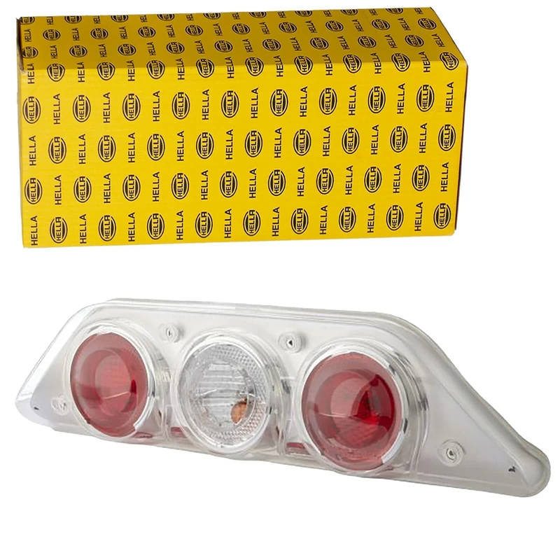 HELLA 2VP 343 520-051 Rearlight - Caraluna Modular - Bulb - 12V - mounting/Bolted - Lens Colour: Red/Crystal clear - Plug: Blade Terminal - left - Quantity: 1