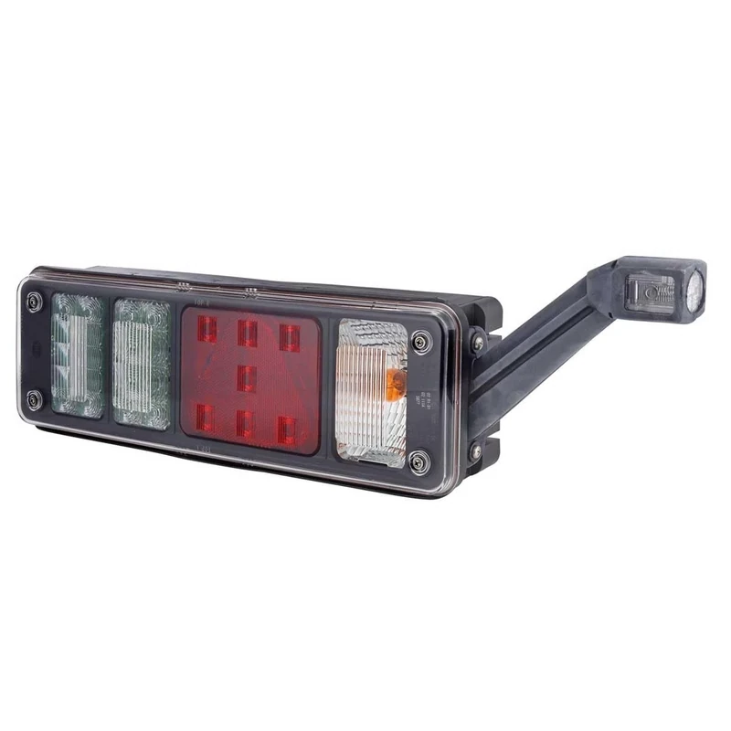 HELLA 2VP 340 961-161 Rearlight - Hybrid - 24V - mounting/Bolted - Lens Colour: Crystal clear - Plug: EasyConn 1 x 7/EasyConn 4 x 2 - Plug: Male - right - Quantity: 1