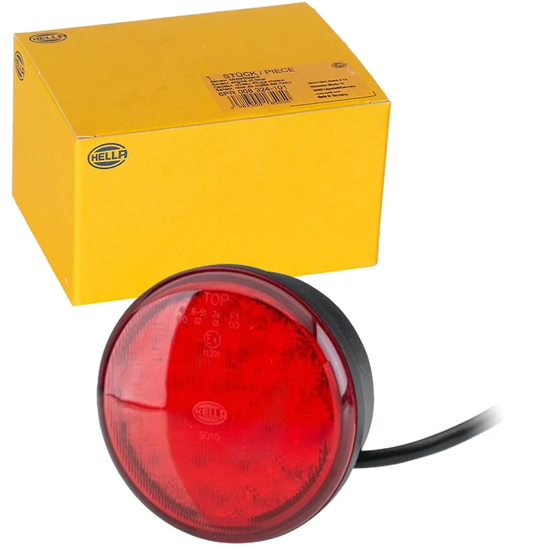 HELLA 2SB 959 010-001 Rearlight - LED - 24/12V - mounting/Bolted - Lens Colour: Red - LED colour: Red - Cable: 2500mm - Plug: open cable ends - left/right - Quantity: 1