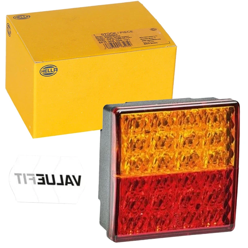 HELLA VALUEFIT 2SD 357 029-101 Rearlight - LED - 24V - mounting/Bolted - Lens Colour: Red/Yellow - Plug: open cable ends - left/right - Quantity: 1