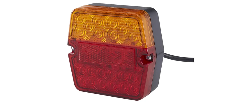 HELLA VALUEFIT 2VB 357 023-011 Rearlight - LED - 24/12V - mounting/Bolted - Lens Colour: Red/Yellow - Plug: open cable ends - left/right - Quantity: 1