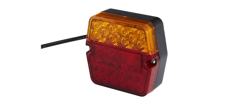 HELLA VALUEFIT 2VA 357 023-021 Rearlight - LED - 12/24V - mounting/Bolted - Lens Colour: Red/Yellow - Plug: open cable ends - left/right - Quantity: 1