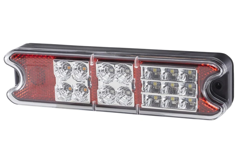 HELLA VALUEFIT 2VP 357 021-011 Rearlight - LED - 24/12V - mounting/Bolted - Lens Colour: Red/Crystal clear - Plug: open cable ends - left/right - Quantity: 1 - Image 1