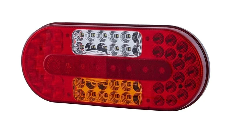 HELLA VALUEFIT 2VP 357 017-011 Rearlight - LED - 12/24V - mounting/Bolted - Lens Colour: Multi-coloured - Plug: Blade Terminal - left - Quantity: 1