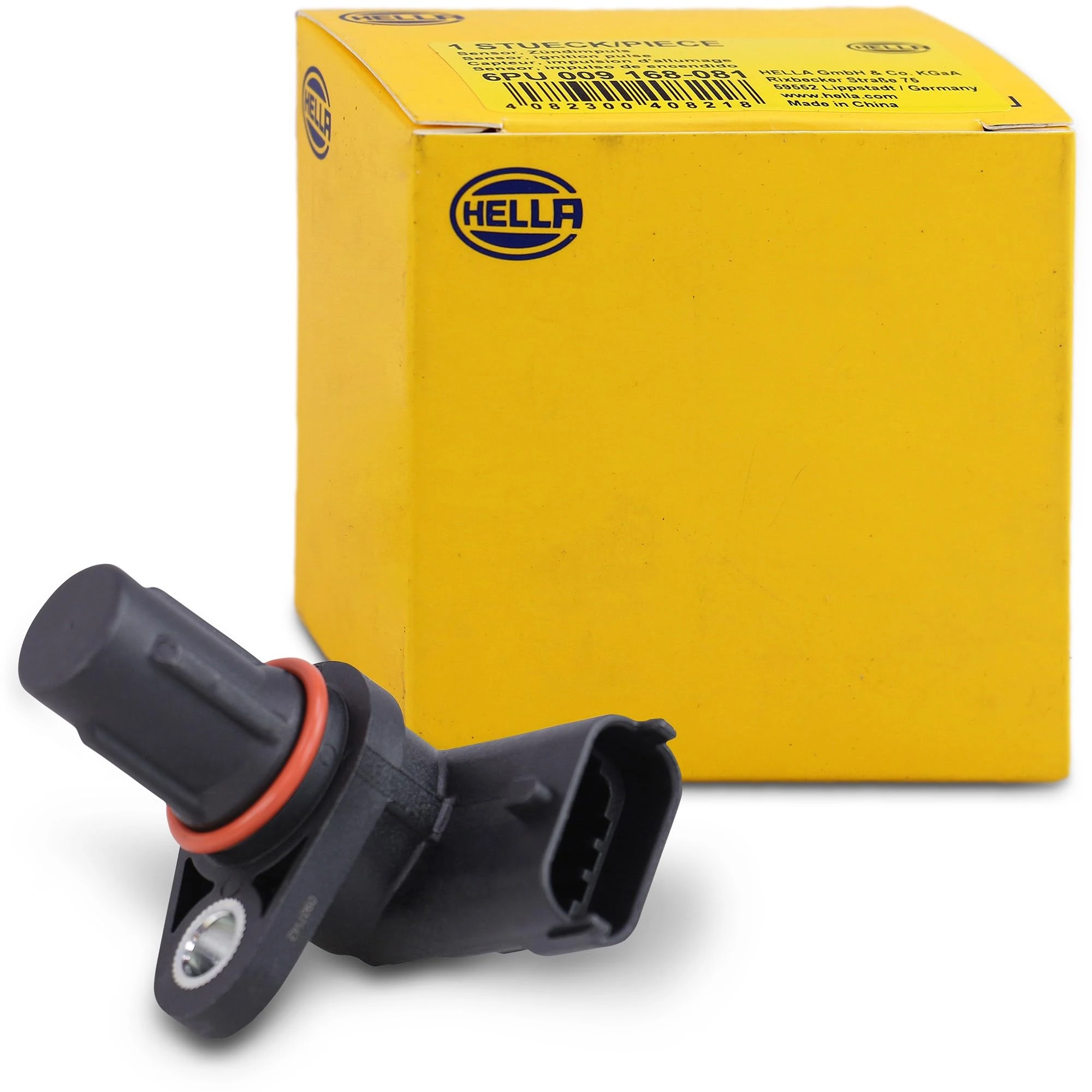 HELLA 6PU 009 168-081 Sensor, camshaft position - 3-pin connector - with seal ring
