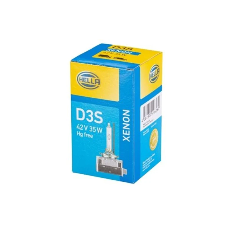 HELLA 8GS 009 028-311 Bulb - D3S - Xenon up to 4300 Kelvin - 42V - 35W - Socket Type: P32d-2-5 - Box - Quantity: 1