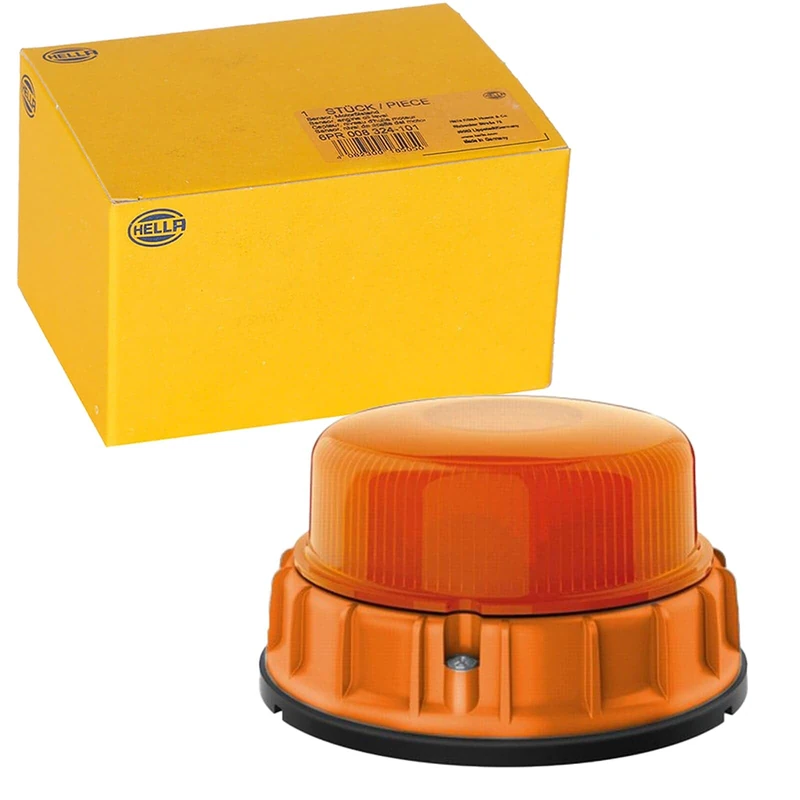 HELLA 2XD 011 557-501 LED-Strobe-type Beacon - K-LED 2.0 F - 12/24V - Yellow - mounting