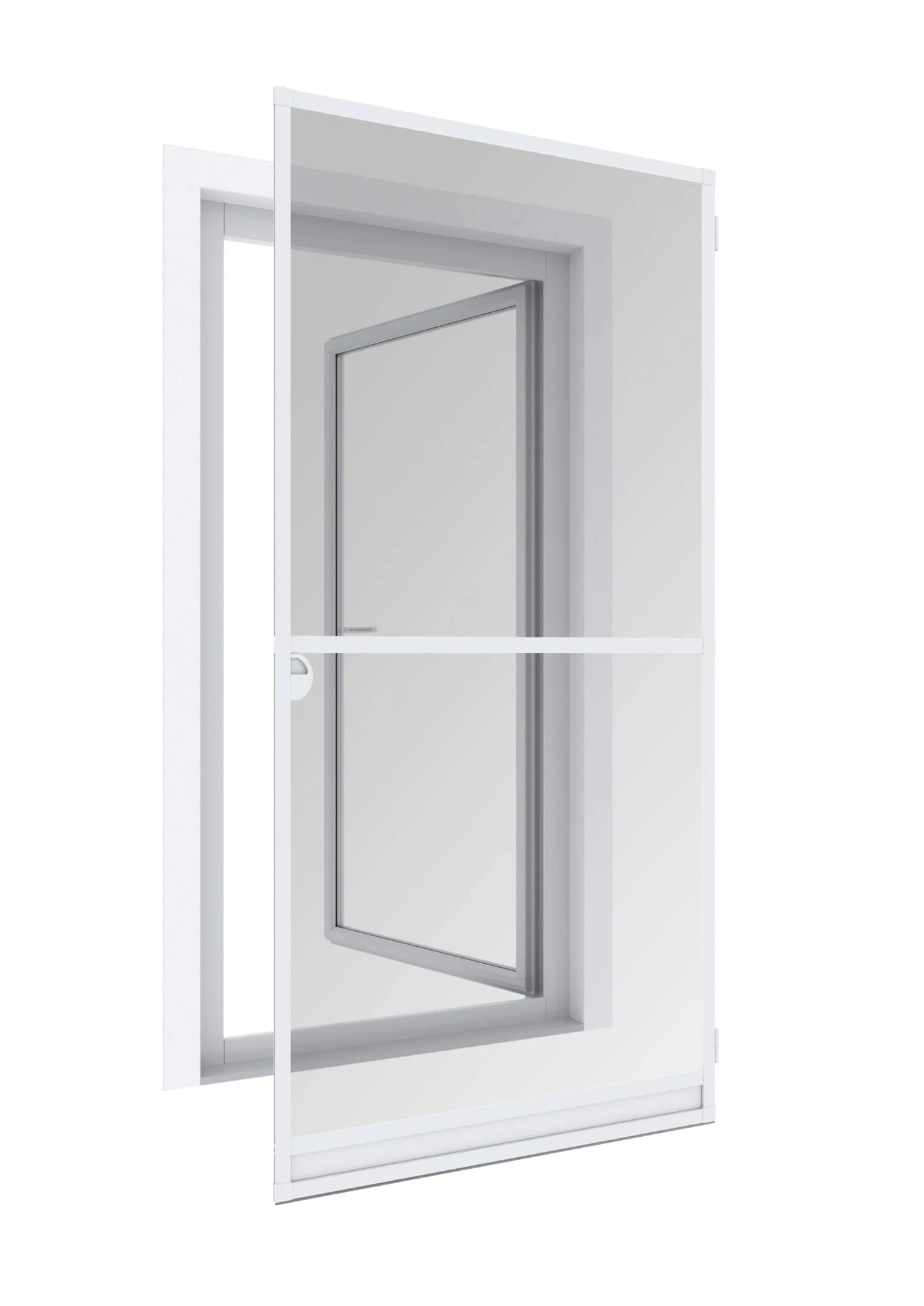 Windhager Expert Insect Protection Clamping Frame for Door, White, 03904