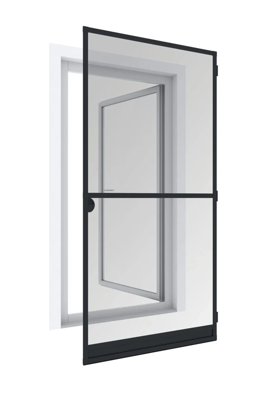 Windhager Expert Insect Protection Clamping Frame for Door, Grey, 03905