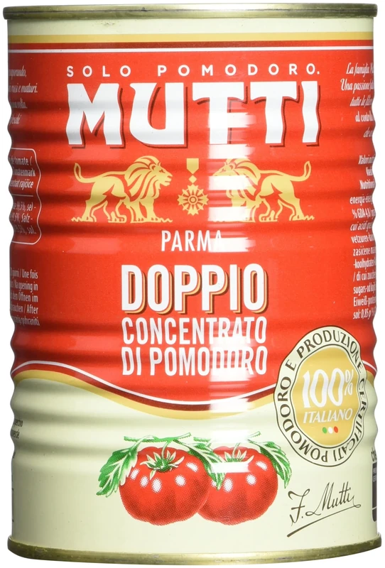 Mutti Double Concentrate Tomato Puree, 440g (Pack of 12)