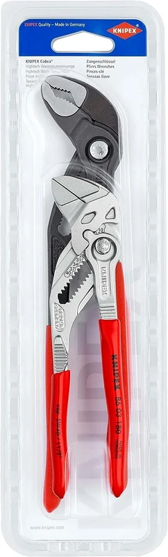 KNIPEX Set of Pliers 1 x 86 03 180, 1 x 87 01 250 in Blister, 00 31 20 V03
