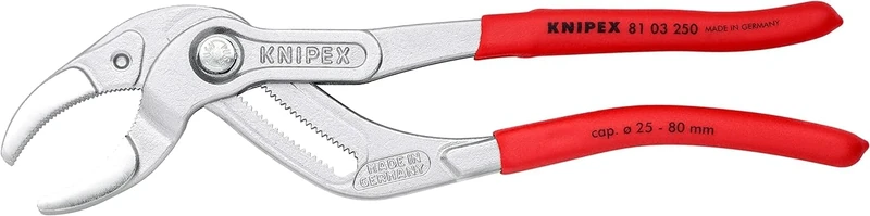 KNIPEX Siphon and Connector Pliers (250 mm) 81 03 250 SB (self-service card/blister) Multi-colour