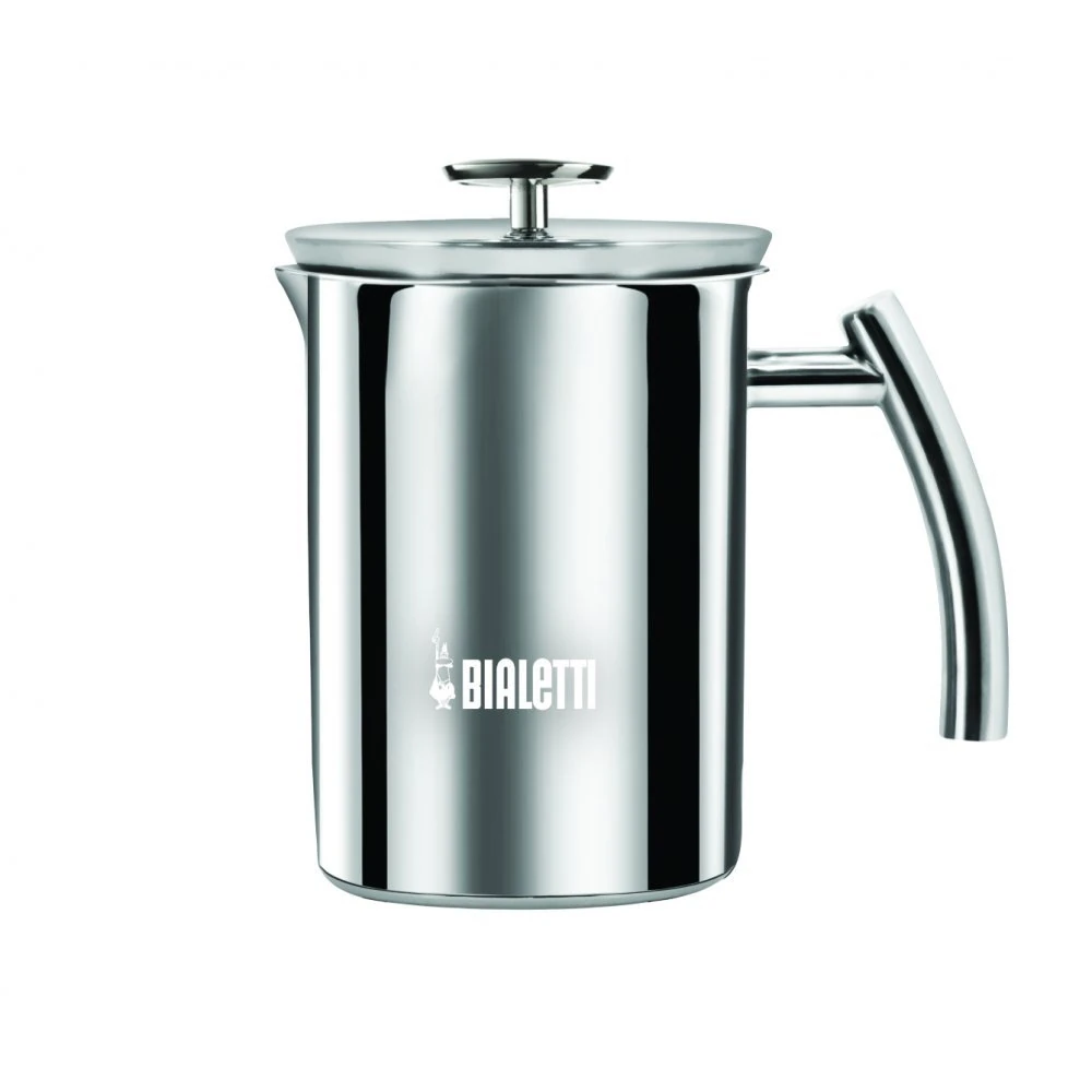 Bialetti Cappuccinatore Manual Milk Frother Stainless Steel Induction, 6 Cup,17x17x20.5 cm