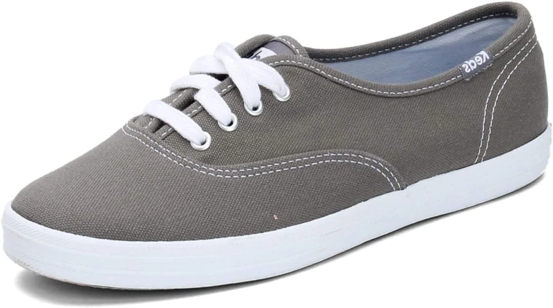 Keds Women's Champion Lace Up Sneaker, Dark Grey Canvas, 4 UK