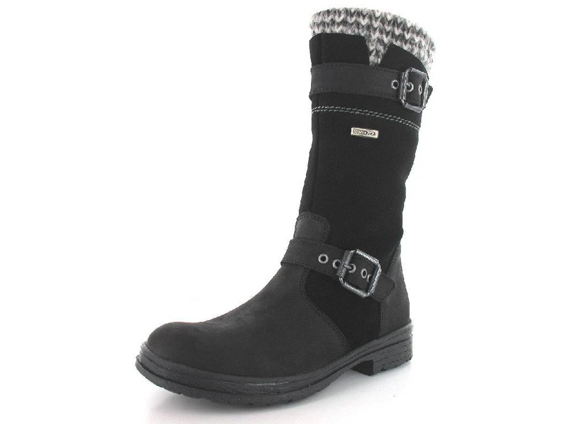 Däumling Marco RV - Alia RV, Girls' Warm lined classic boots long length, Black (Schwarz), 1 UK (27 EU)