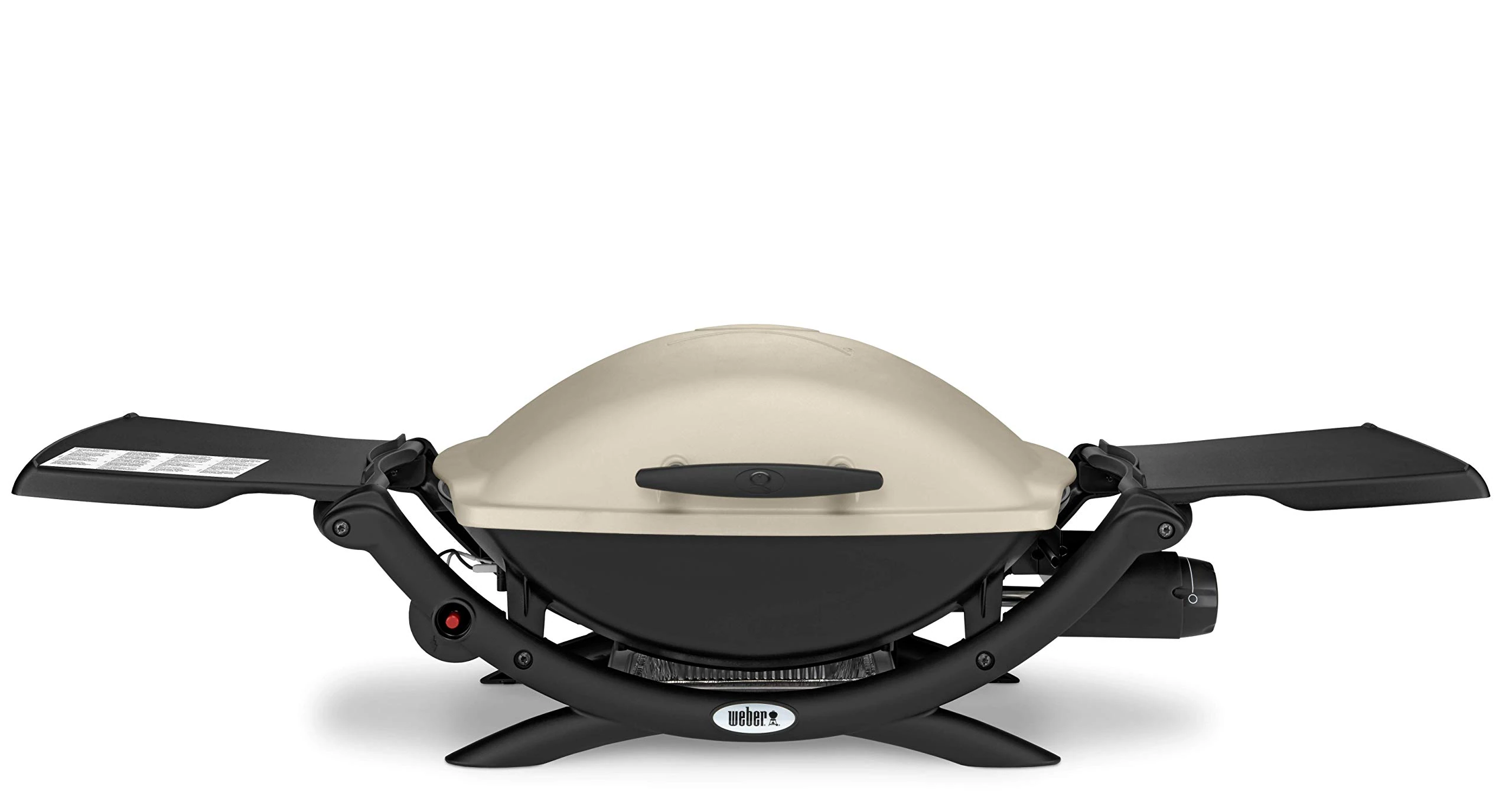 Weber Q2000 Barbacoa de Gas, 55 x 39 cm, con mesas laterales plegables, Titanium (53060049)
