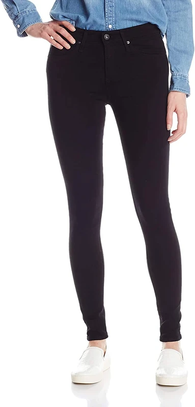 AG Adriano Goldschmied Women's The Farrah Skinny Jean Super Black - Black - 29