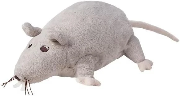 Ikea Soft Toy Rat Mouse Grey - Gosig Ratta L 22 cm