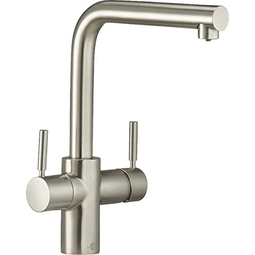 InSinkErator 3N1 Instant Hot Water Tap & NeoTank for Hot, Cold, & Filtered Steaming Hot Water - Near-Boiling Water Tap to 99 Degrees C - Brushed Steel