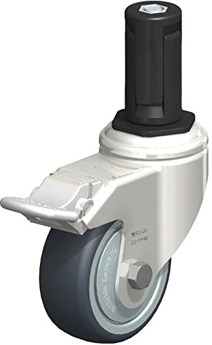 Blickle LKRXA-TPA 80KD-11-FI-FK-EXR14 Swivel Caster, 3.15" Wheel Diameter, 220 lb. Load Capacity