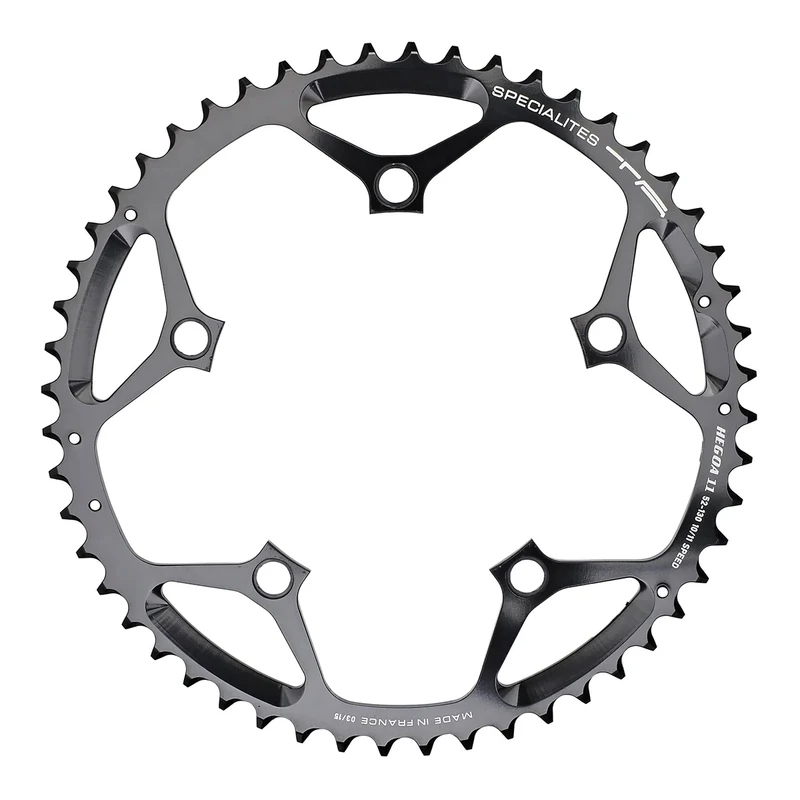 Spécialités TA 130pcd Hegoa 10/11X Chainring, Black, Outer 50t