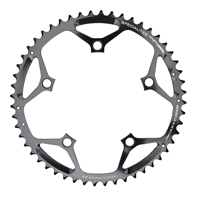 SPECIALITES Single Chainring 10/11S x 52 Teeth - BCD 110mm Black for
