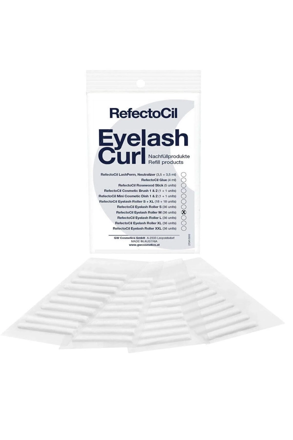 Curlers for eyelash perms (XL) RefectoCil x36