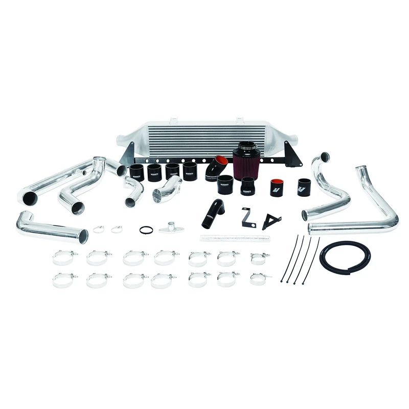 Mishimoto MMINT-WRX-08AISL Front-Mount Intercooler Kit & Intake Compatible With Subaru WRX 2008-2014 Silver