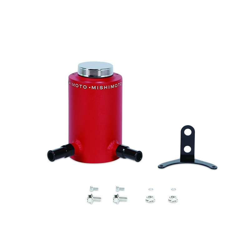 Mishimoto MMRT-PSAWRD Aluminum Power Steering Reservoir Tank, Wrinkle Red