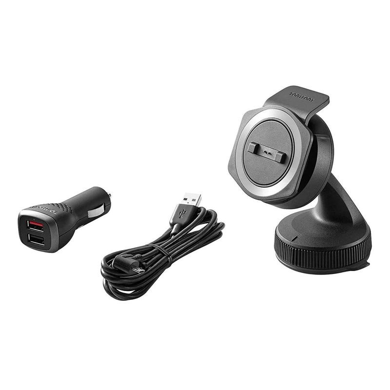 TomTom Rider Sat Nav Car Mounting Kit for all TomTom Rider Motorcycle Sat Navs, includes car dashboard mount, high speed dual charger and charging cable (check compatibility list below)