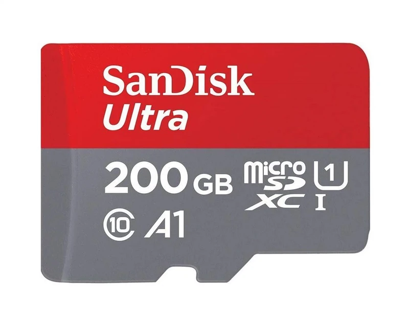 SanDisk Ultra 200 GB MicroSDXC UHS-I Memory Card with SD Adapter - Standard Packaging
