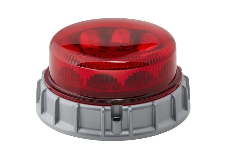 HELLA 2XD 011 557-121 LED-Strobe-type Beacon - K-LED 2.0 F - 12/24V - Red - Screw Connection/mounting