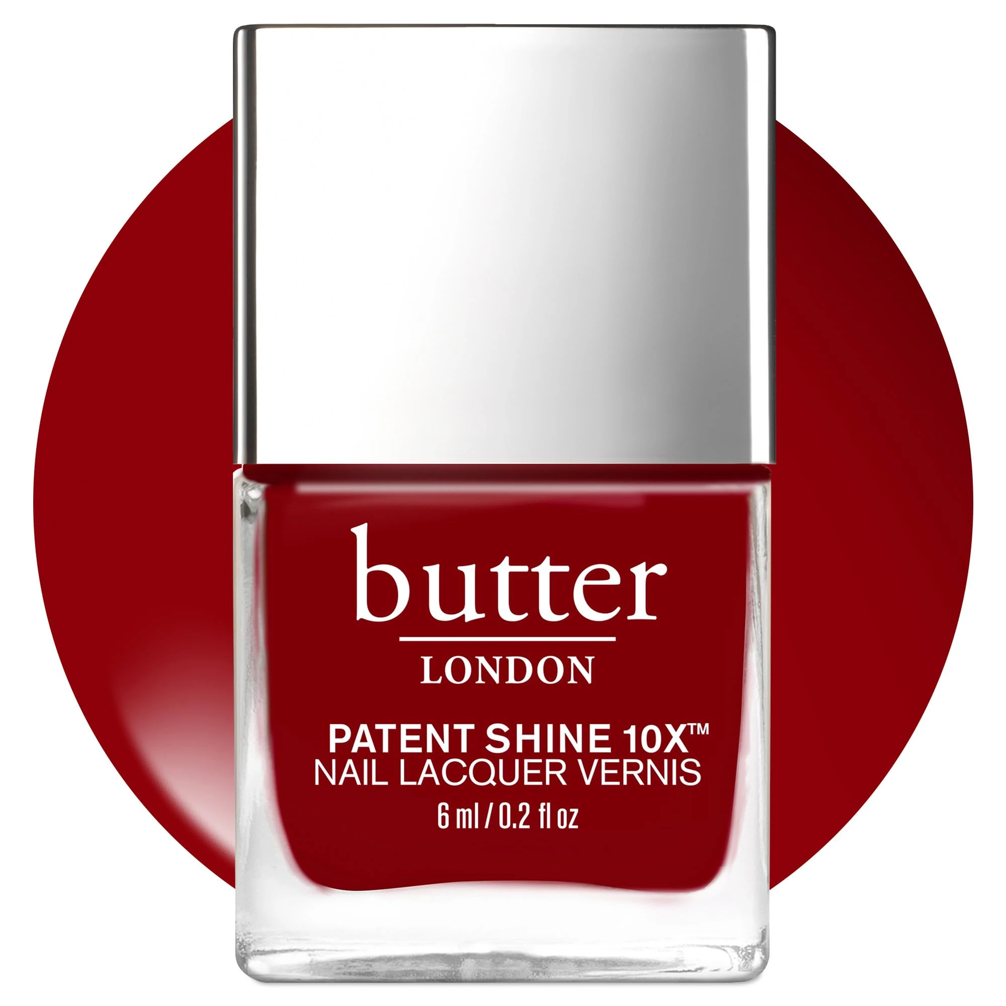 butter LONDON Nail Lacquer Patent Shine 10X, Her Majesty's Red 11 ml