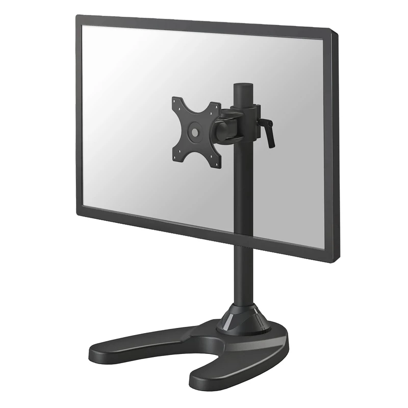 Newstar Tilt/Turn/Rotate Desk Stand for 10-30" Monitor Screen, Height Adjustable - Black
