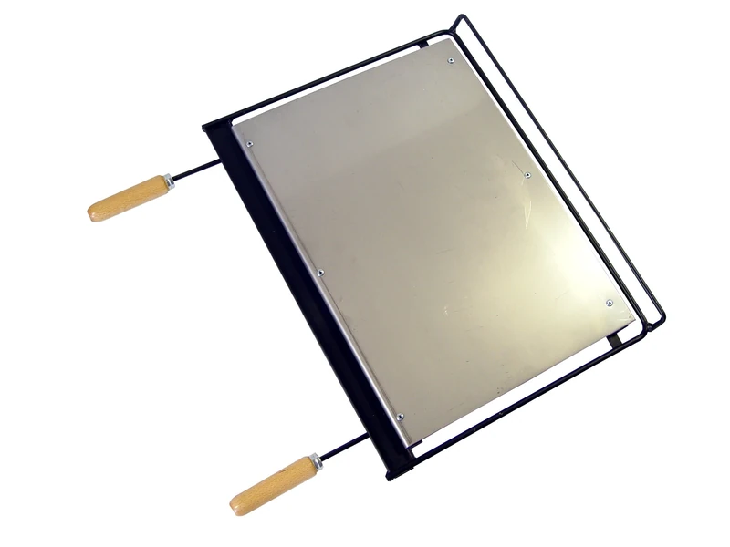 Imex The Fox 71666 – Stainless Steel Barbecue Iron, 68 x 40 cm, Black