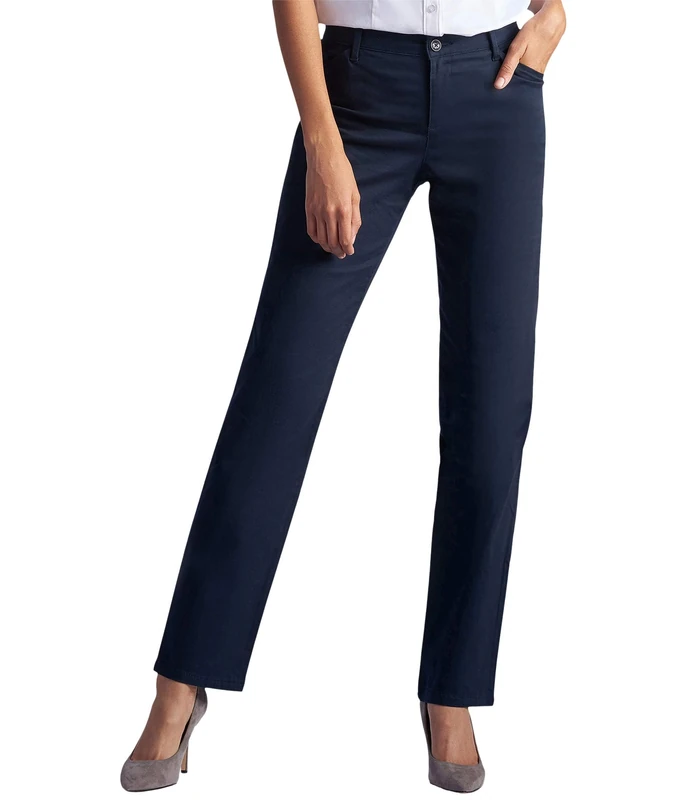 Lee Women's Relaxed Fit All Day Straight Leg Pant, Imperial Blue, 20 Long