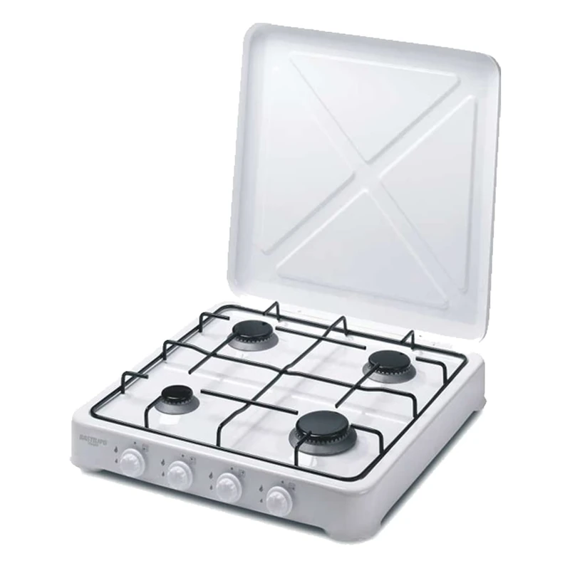 bastilipo CG-400 – Plate (Table, Gas, Enamelled, Rotary, Front, 4150 (W) White
