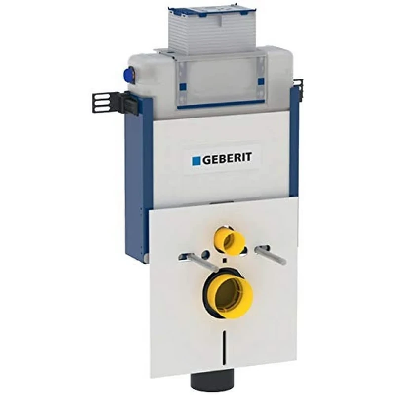 Geberit Kombiflex Element for Wall Toilet (with Omega Cistern 12 cm, 2 flushes, mounting Depth Adjustable 12-20.5 cm) 110000001, White