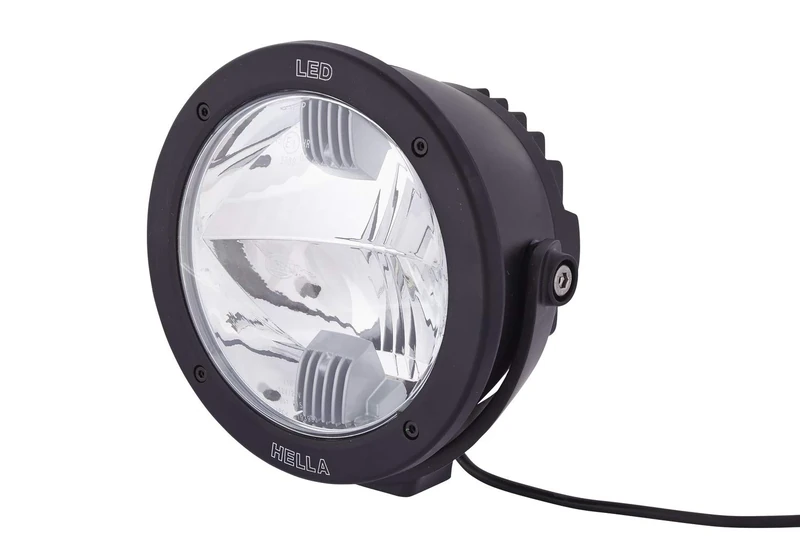 HELLA 1F3 011 815-031 LED-Spotlight - Luminator Compact LED - 24/12V - round - Reference number: 45 - Bolted - Clear diffusing lens - Lens Colour: Crystal clear - Cable: 3000mm - left/right