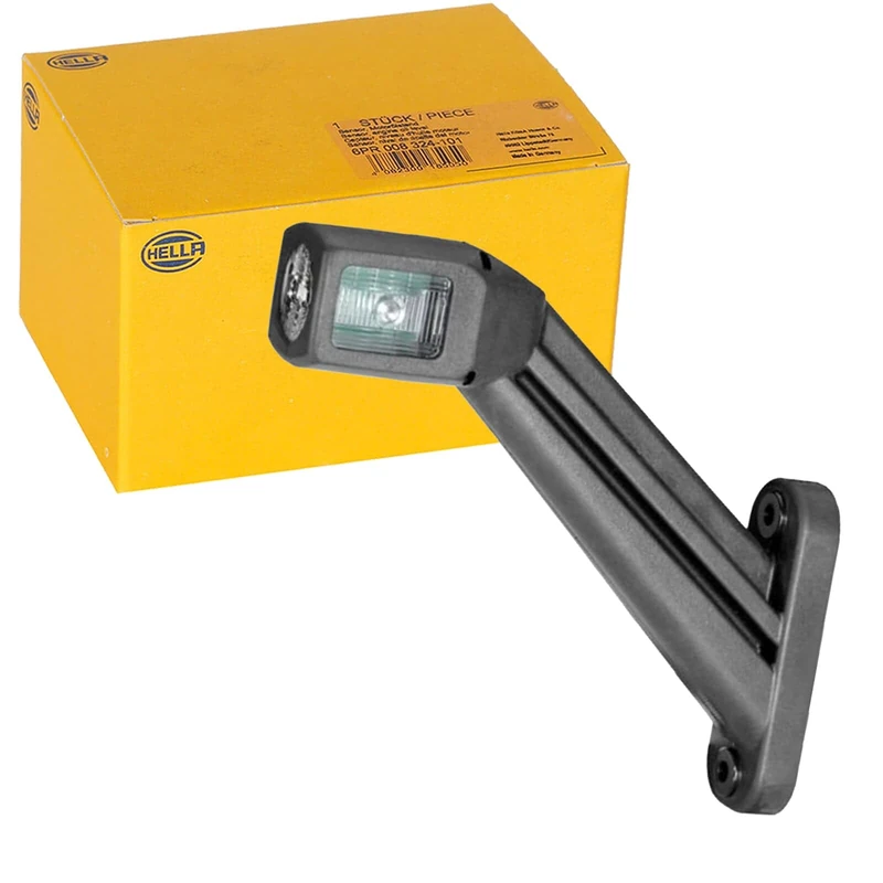 HELLA 2XS 011 744-041 Marker Light - LED - 12/24V - Cable: 3000mm - Plug: Blade Terminal Sleeve - 2-pin connector - right/Lateral Mounting