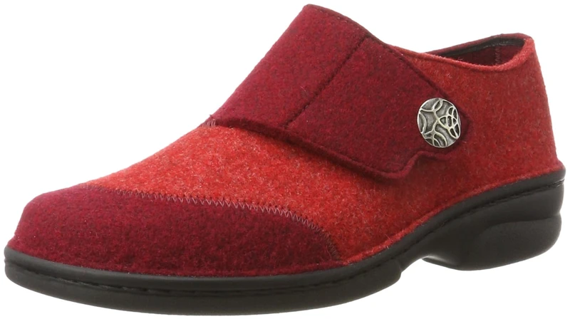 Berkemann Jarla, Women's Hi-Top Slippers, Red (rot Patch 242), 5 UK
