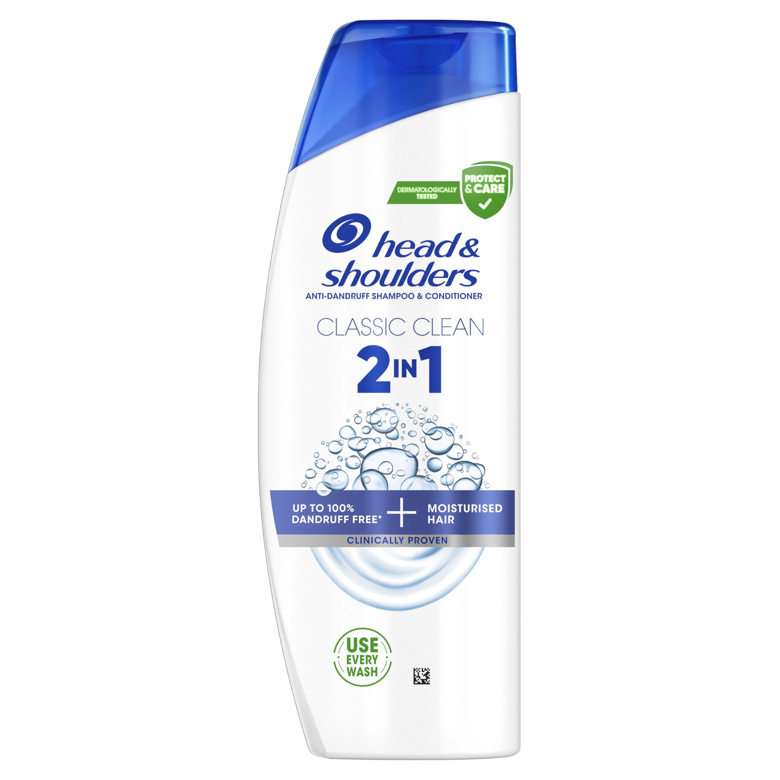 Head & Shoulders Classic Clean Anti-Dandruff 2-in-1 Shampoo, Six-Pack,6 x 250 ml, Clinically Proven Deep Clean, UK number 1 Shampoo