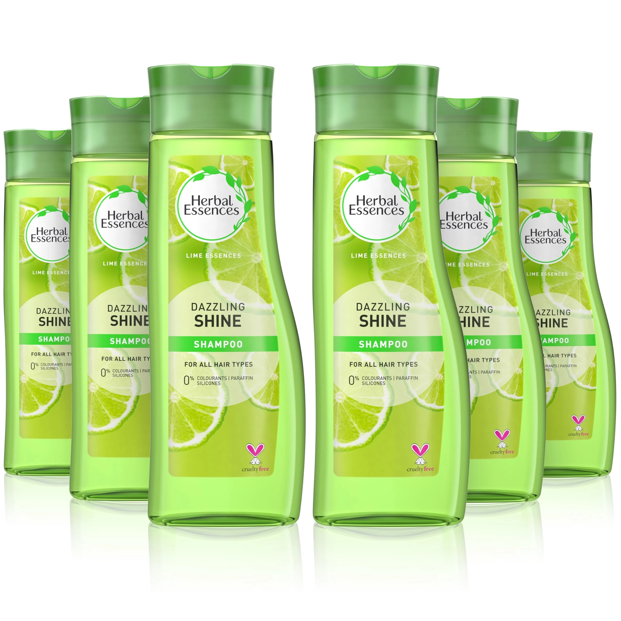Herbal Essences Dazzling Shine Shampoo for all hair type, 400 ml - Pack of 6